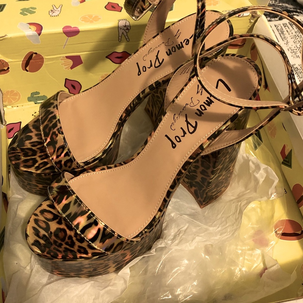 Leopard Freema Platform Heels